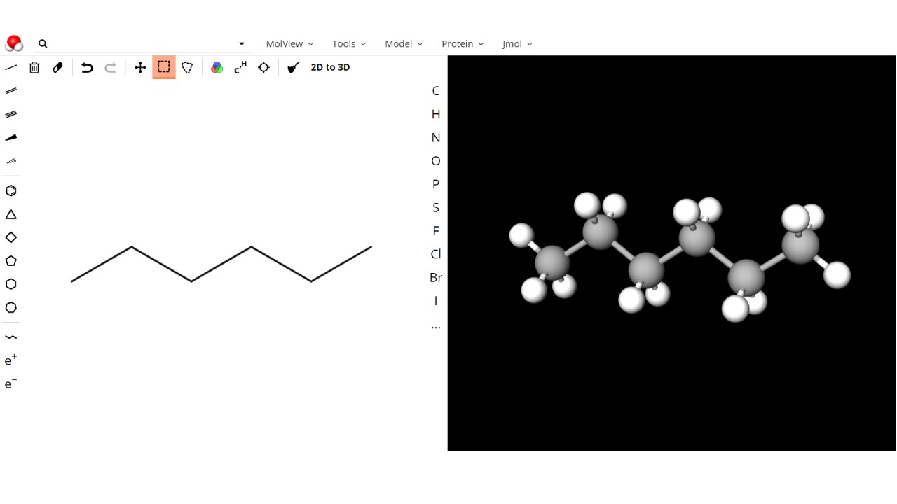 構造式描画ソフト MolViewの使い方について解説 | ジグザグ科学.com